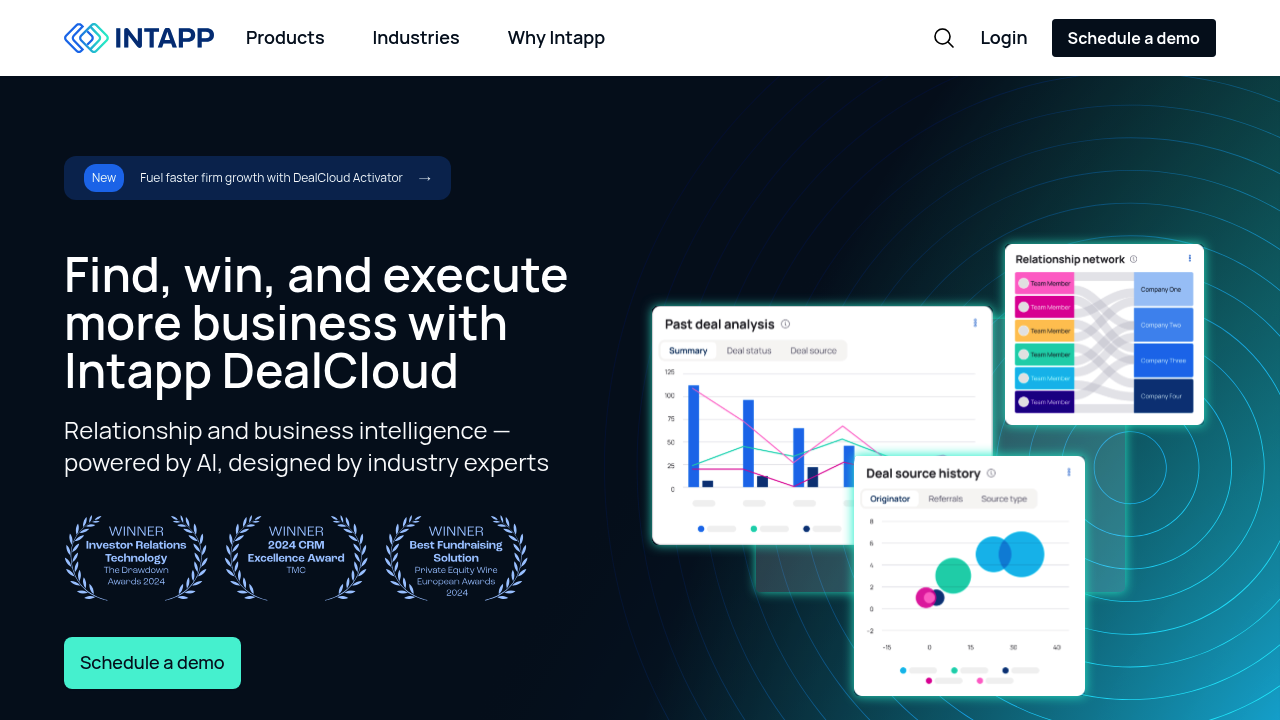 Screenshot of https://www.dealcloud.com