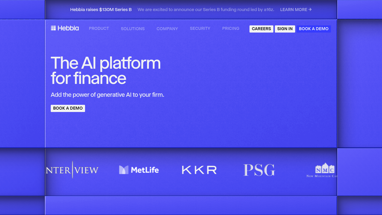 Screenshot of https://hebbia.com