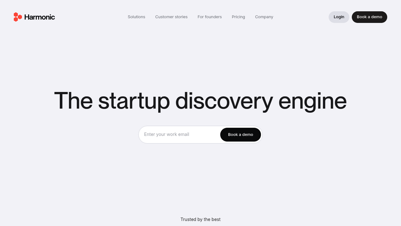 Screenshot of https://harmonic.ai