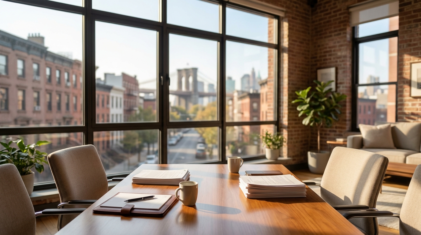 contested divorce lawyer in Brooklyn preparing for a deposition