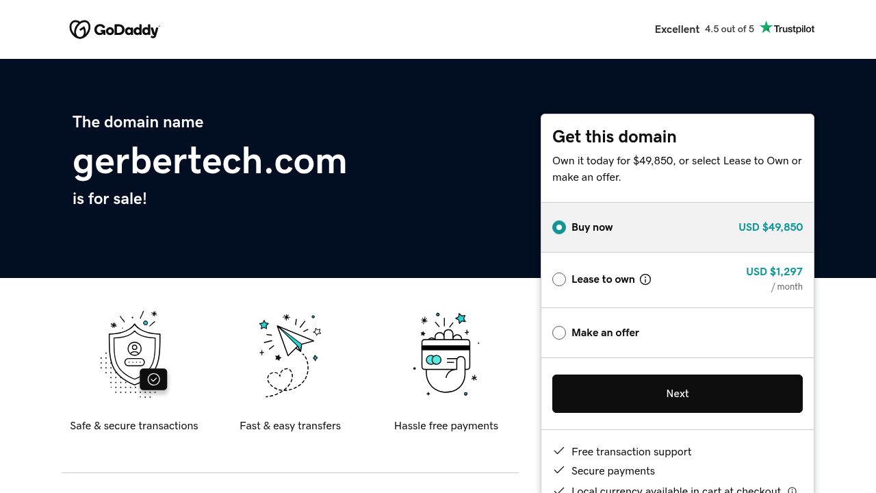 Screenshot of https://www.gerbertech.com/products/accumark/