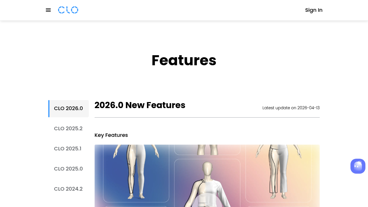 Screenshot of https://www.clo3d.com/en/clo/features