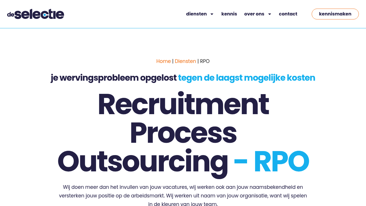 Screenshot of https://deselectie.nl/rpo