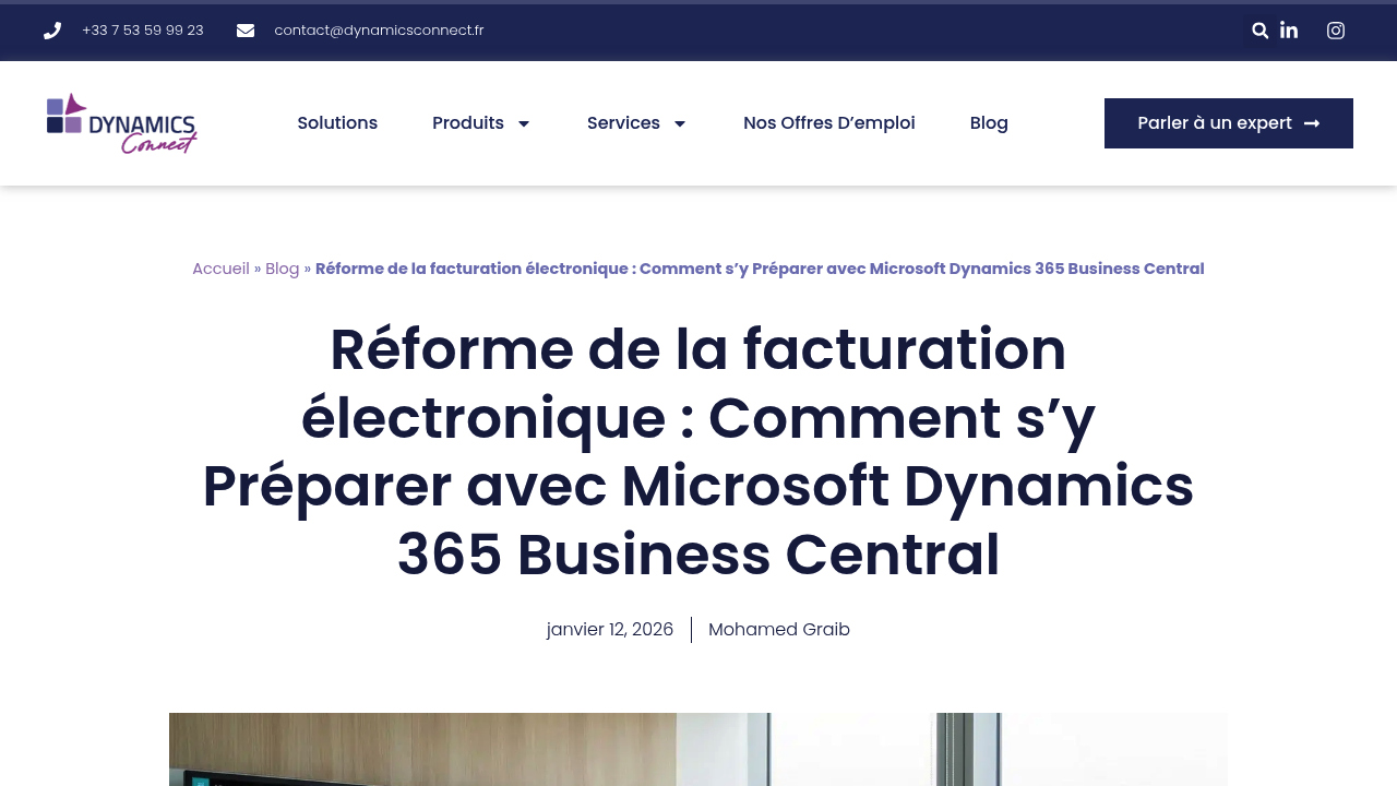 Réforme de la facturation électronique avec Business Central