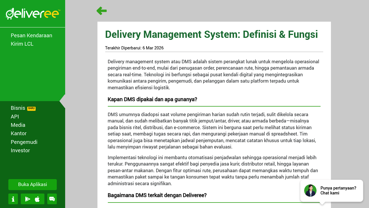 Screenshot of https://www.deliveree.com/id/kamus-logistik/delivery-management-system/
